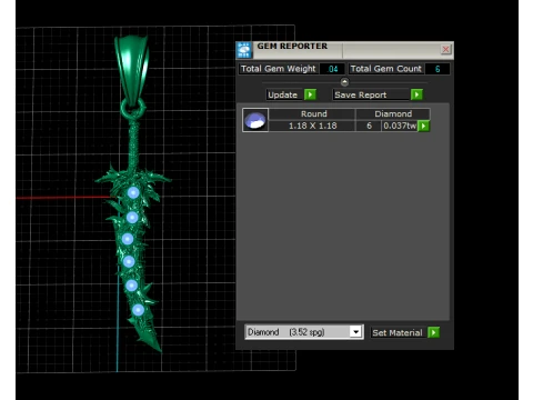 Warrior Spike Sword 3D Model