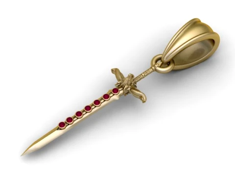 Dragon Warrior Sword 3D Model