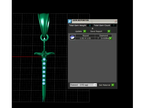 Dragon Warrior Sword 3D Model