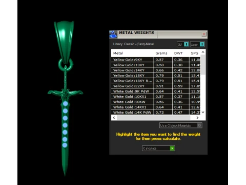 Dragon Warrior Sword 3D Model