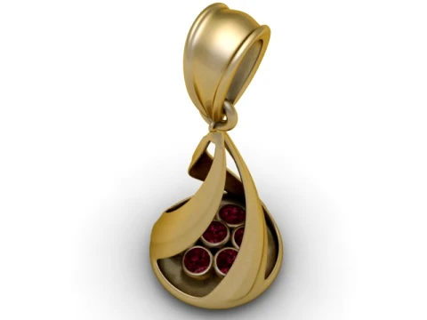 Royal Twister Pendant 3D Model