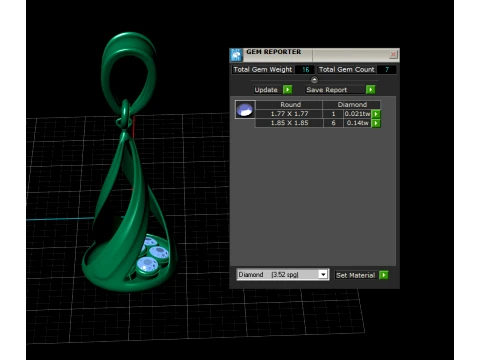 Royal Twister Pendant 3D Model