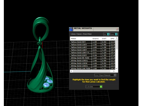 Royal Twister Pendant 3D Model