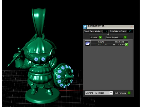 Monster Knight Pendant 3D Model