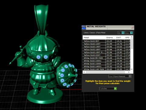 Monster Knight Pendant 3D Model