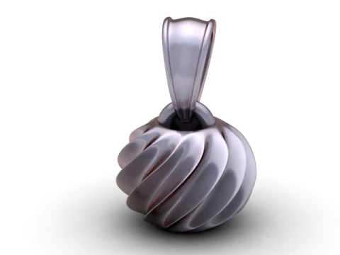 Shell Twist Pendant 3D Model