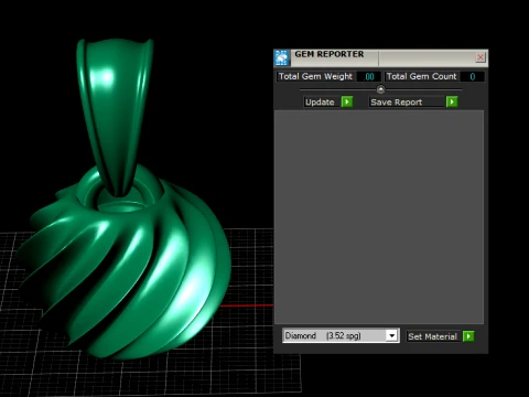 Shell Twist Pendant 3D Model