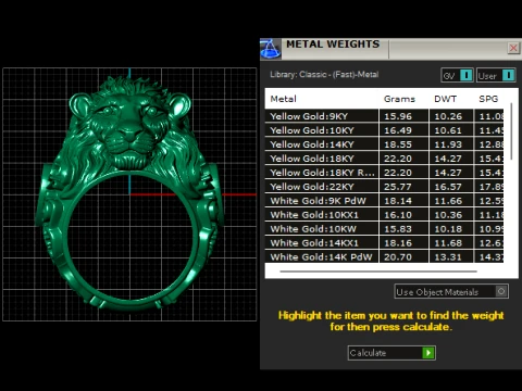 Luxury Lion Head Ruby Signet Ring 3D Print Model