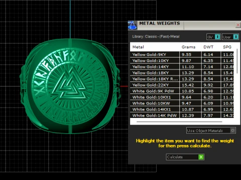 Valknut Viking Signet Ring 3D Mod 3D Print Model