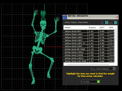 Dancing Skeleton Pendant 3D Print Model