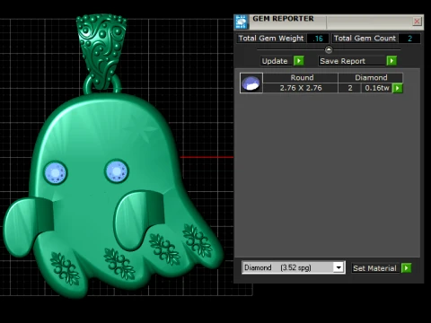 Cute Halloween Ghost Pendant 3D Printable Jewelry Mode 3D Print Model