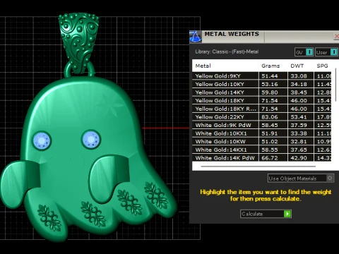Cute Halloween Ghost Pendant 3D Printable Jewelry Mode 3D Print Model