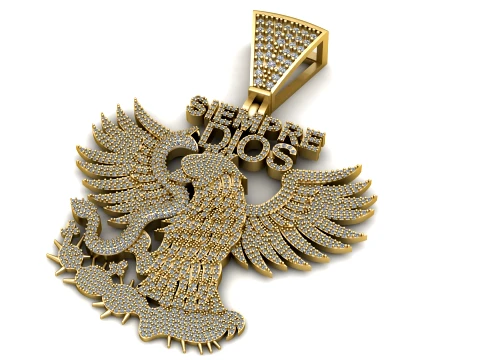Siempre Dios Phoenix Pendant 3D Print Model