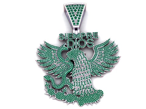 Siempre Dios Phoenix Pendant 3D Print Model