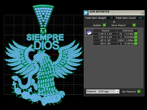 Siempre Dios Phoenix Pendant 3D Print Model