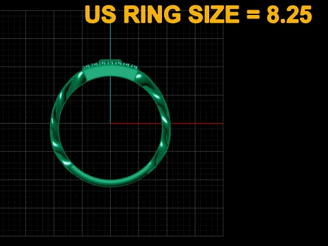 Luxury Iced Cuban Link Signet Ring 3D Print Model