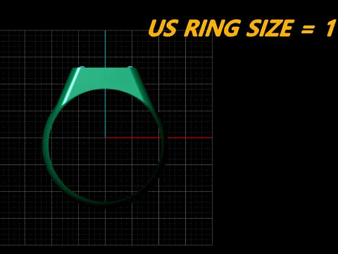 Custom Signet Ring with Cross Shield 3D Print Model