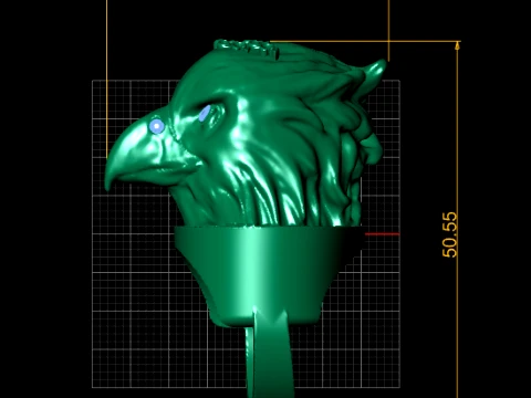 ロイヤル イーグル ガーディアン リング 3Dプリントモデル