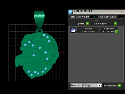 Smokin Eagle Warrior Pendant 3D Print Model