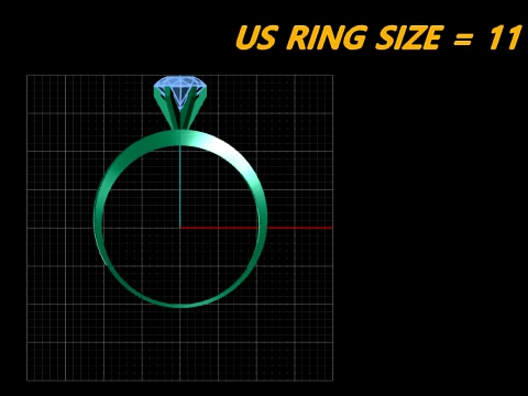 Luxury Solitaire Gemstone Ring 3D Print Model