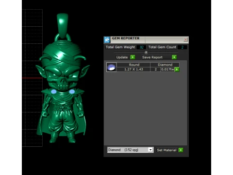 Saiyan Skull Warrior Pendant 3D Print Model