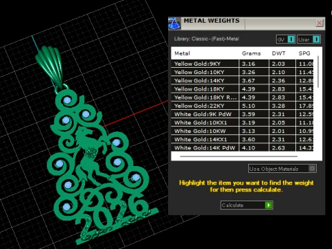 Merry Christmas 2026 Luxury Pendant Duo 3D Model