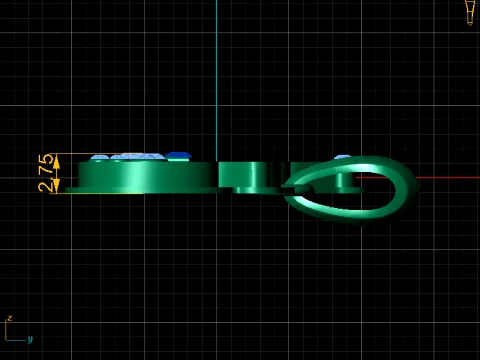 楽しい 2026 パーティー ペンダント 3Dモデル