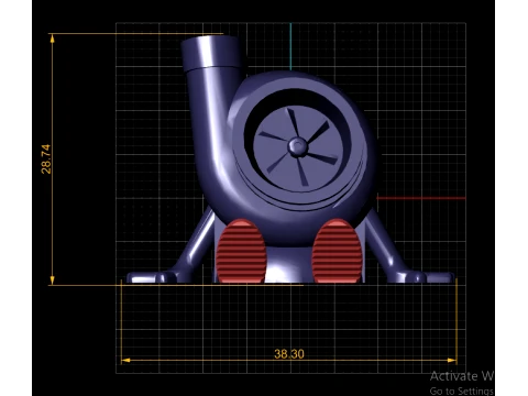 Turbo Snail Toy Figures 3D Model