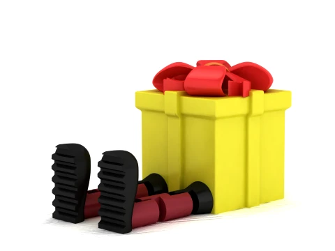 Gift Box Toy Figures 3D Model