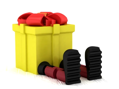 Gift Box Toy Figures 3D Model
