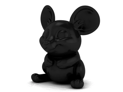 Cute Mouse Toy Figures 3D Model
