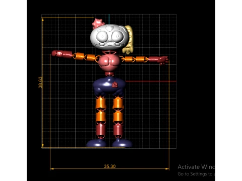 Robot Doll Toy Figures 3D Model