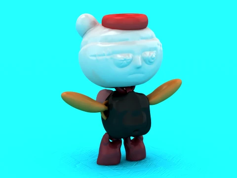 Flying Doll Toy Figures 3D Model