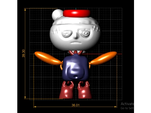 Flying Doll Toy Figures 3D Model