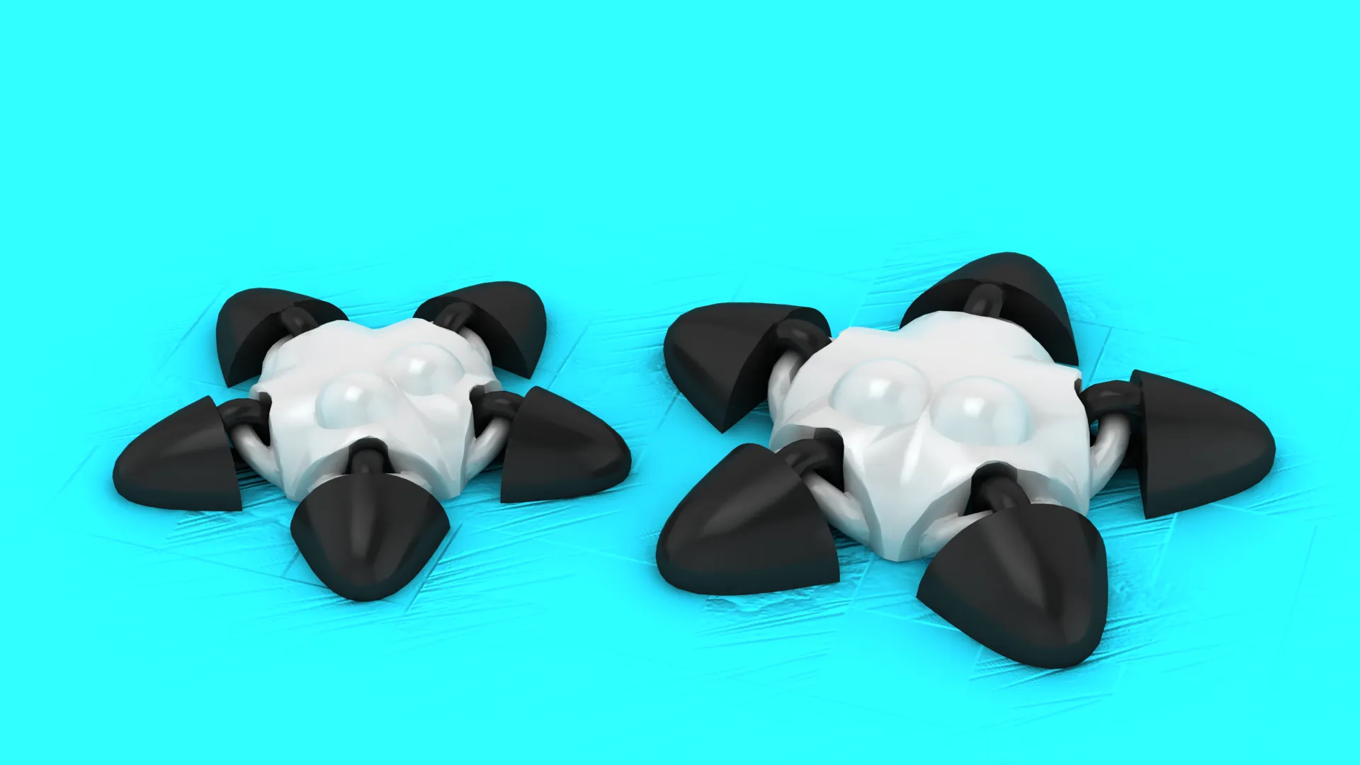 Spider Toy Figures 3D Model .c4d .max .obj .3ds .fbx .stl .blend 