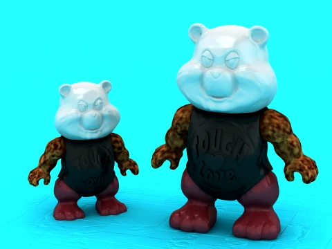 タフベアのおもちゃのフィギュア 3Dモデル