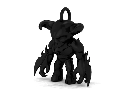 Demon Monster Toy Figures 3D Model