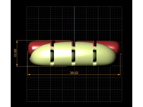 Hot Dog Toy Figures 3D Model