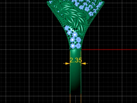 Anel de ouro Halo de safira floral Modelo 3D