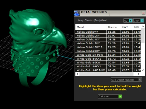 Luxury Eagle Head Ring 3D STL Model 3D Print Model