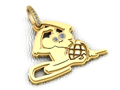 Luxe cartoon kat hanger 3D STL-model 3D printmodel