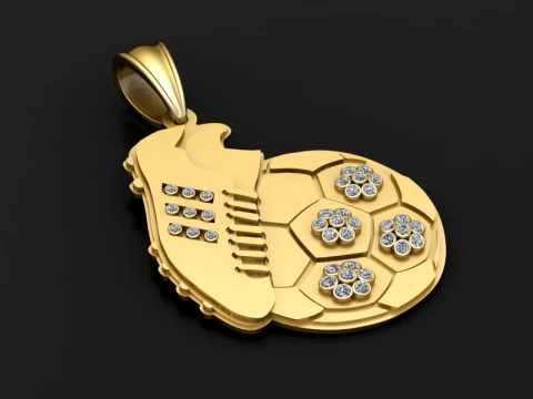 Luxe FIFA-voetbalhanger 3D STL-model 3D printmodel