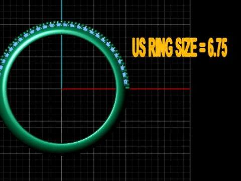Luxury Multi-Row Diamond Pav Ring 3D Print Model