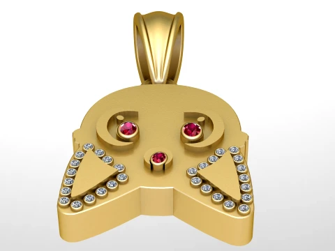 Royal Ruby Game-Controller-Anhänger 3D Modell