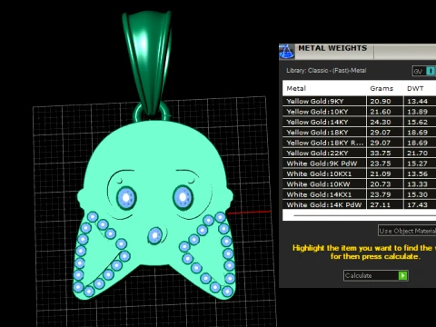 Pingente de controlador de jogo Royal Ruby Modelo 3D