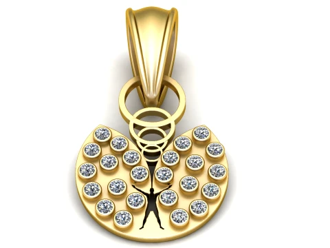 Royal Wings of Freedom Pendant 3D Model