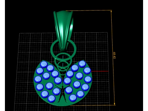 Royal Wings of Freedom Pendant 3D Model