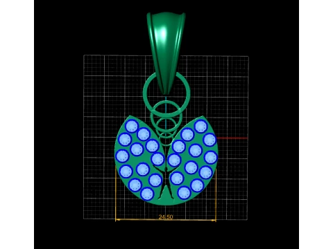 Royal Wings of Freedom Pendant 3D Model