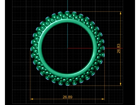 Pulseiras com mi&ccedil;angas de diamante Modelo 3D
