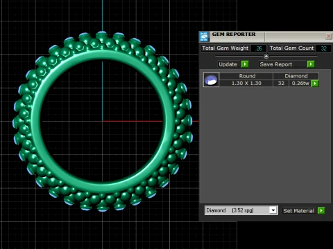 Pulseiras com mi&ccedil;angas de diamante Modelo 3D